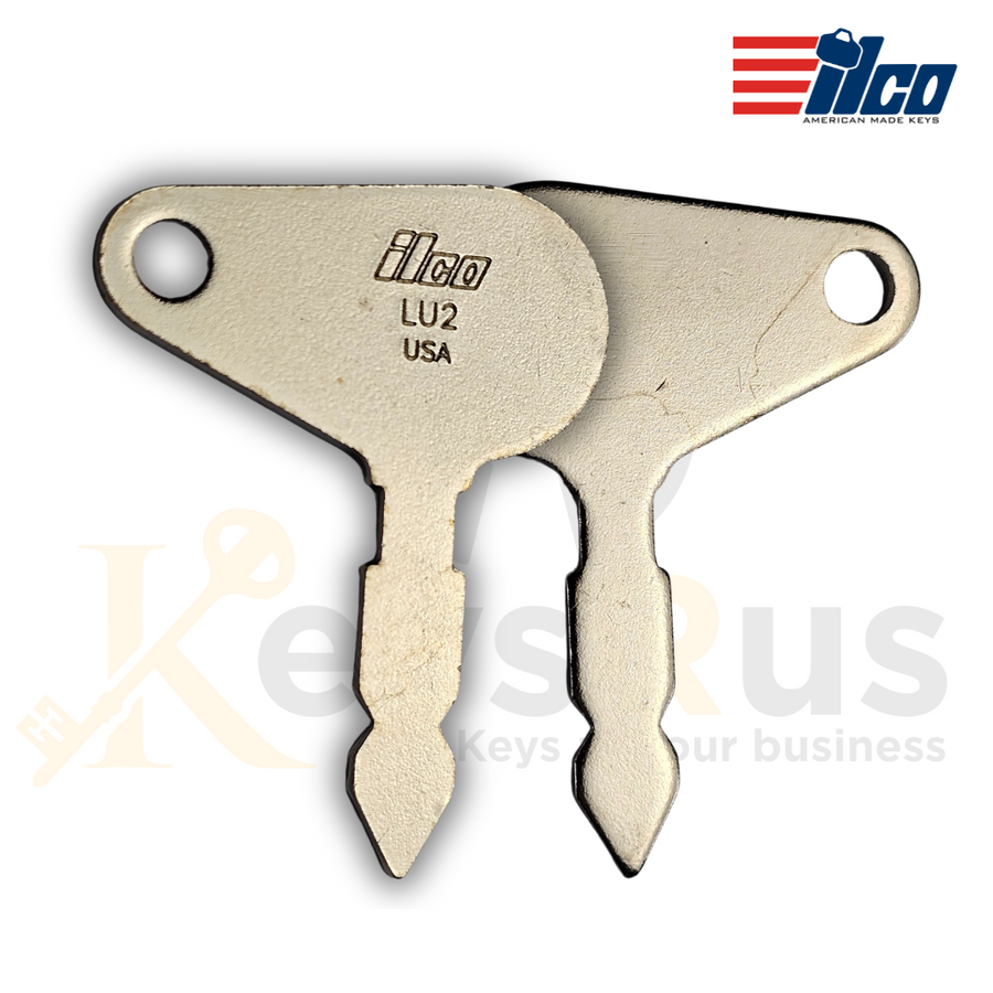 Ilco LU2 Key Blank, Lucas & Bosch Equipment, Steel Key (Uncut) 10 pack