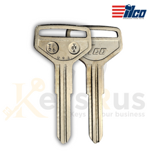 Ilco TR25 / T81A Key Blank – Toyota Corolla, Cressida & Van (1969–1990) | Uncut Nickel‑Plated Brass
