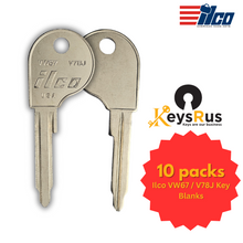 Ilco VW67 / V78J Key Blanks – 10 Pack for Vintage Volkswagen (1966–1970) | Nickel‑Plated Brass (Uncut)