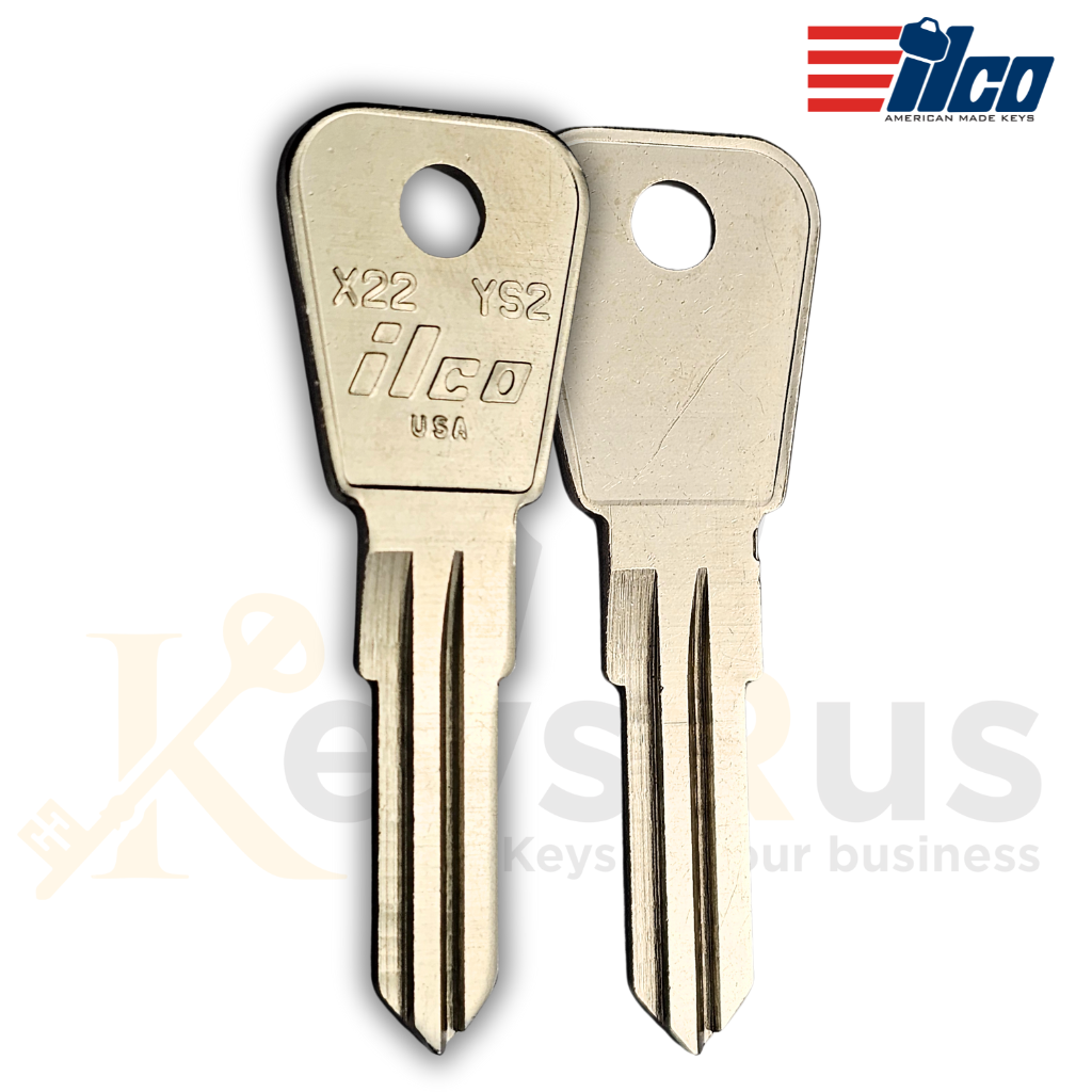 Ilco X22 (YS2) Key Blank – Ford International &amp; Opel Replacement | Nickel-Plated Brass