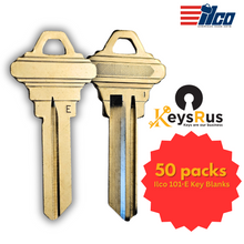Ilco 101-E Key Blanks – 50-Pack | Premium Nickel-Plated Brass for Schlage E Keyway | 6-Pin Compatible