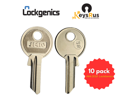 JMA CE1D CS12 CES Key Blank – Compatible with Yale Locks and Cabinets – 10 Pack