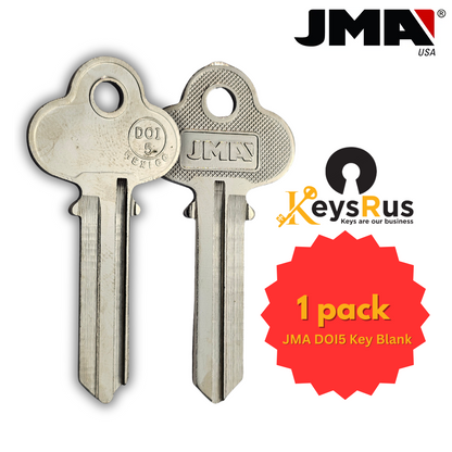 JMA DOI5 Key Blank – Uncut Brass Key for Dodge Vehicle Locks – Compatible with Ilco D1098I / X119