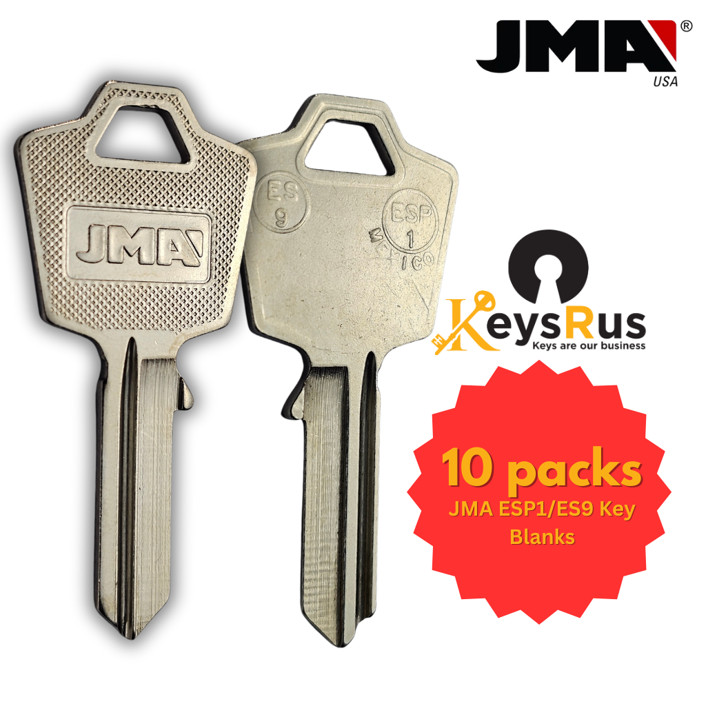 Esp Keys JMA ESP1 / ES9 Key Blank – Uncut Brass Key for ESP Locks – Compatible ...
