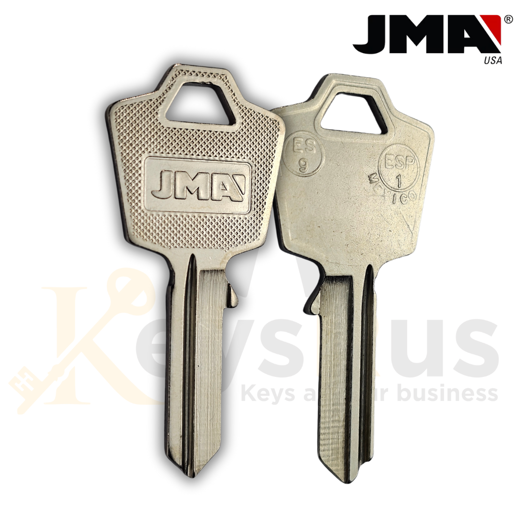 Esp Keys JMA ESP1 / ES9 Key Blank – Uncut Brass Key for ESP Locks – Compatible ...