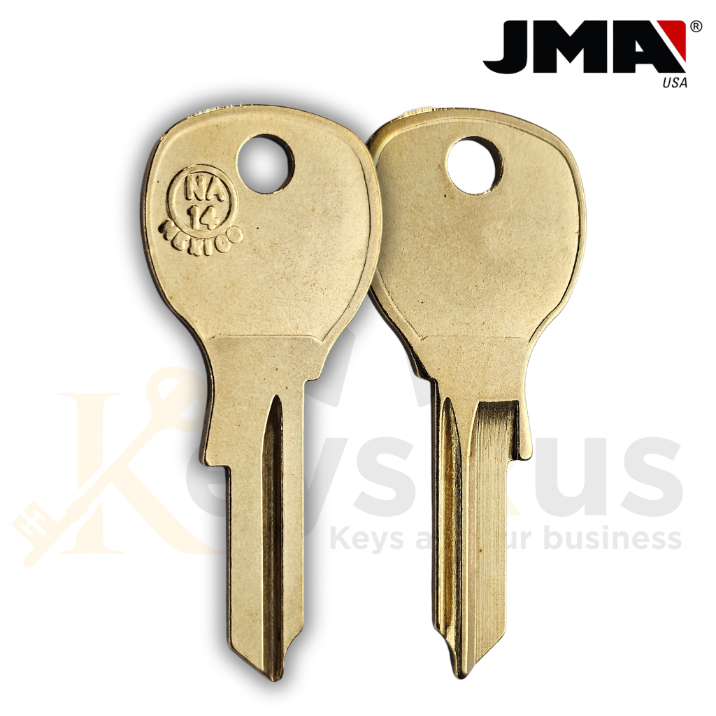 JMA NA14 Key Blank – Compatible with National Cabinet Locks – 10/PACK ...