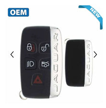 2011-2020 Jaguar 5-Button Smart Key Remote – OEM Part Number: EW93-15K601-AE