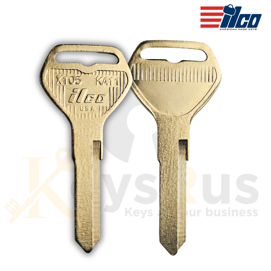 ILCO KA11 / X105 key blanks, 10 pack