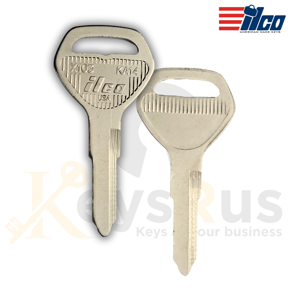 KA14 / X103 Key Blanks – 10 Pack | For Kawasaki Motorcycles & ATVs | KZ5001–KZ6000 Codes | ILCO Style