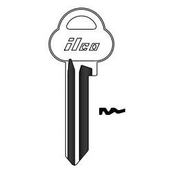 Cylinder Lock Key Blank, 6-Pin, Brass, Nickel Plated, 22 Price Group, For Assa A61W – 10-Pack