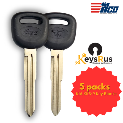 KIA KK3-P Key Blanks – 5/Pack