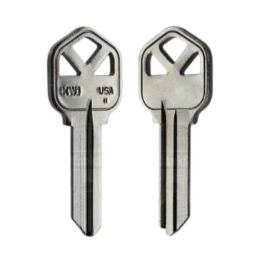 KW1-NP Key Blanks – 10-Pack | ILCO Nickel-Plated Brass Blanks for Kwikset Residential Locks