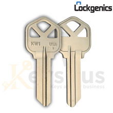 KW1-NP LockGenics Key Blanks – 50 Pack – Nickel-Plated 5-Pin Key Blanks for Kwikset Residential & Commercial Locks