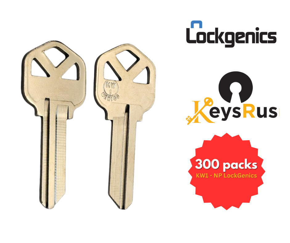 KW1-NP Lockgenics Key Blanks – 300 Pack | Premium Replacement Keys for Residential & Commercial Locks 5 Key Blanks - 300 Pack - Premium Replacement Keys for Residential & Commercial Locks