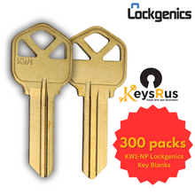 KW1-NP Lockgenics Key Blanks – 300 Pack | Premium Replacement Keys for Residential & Commercial Locks 5 Pin