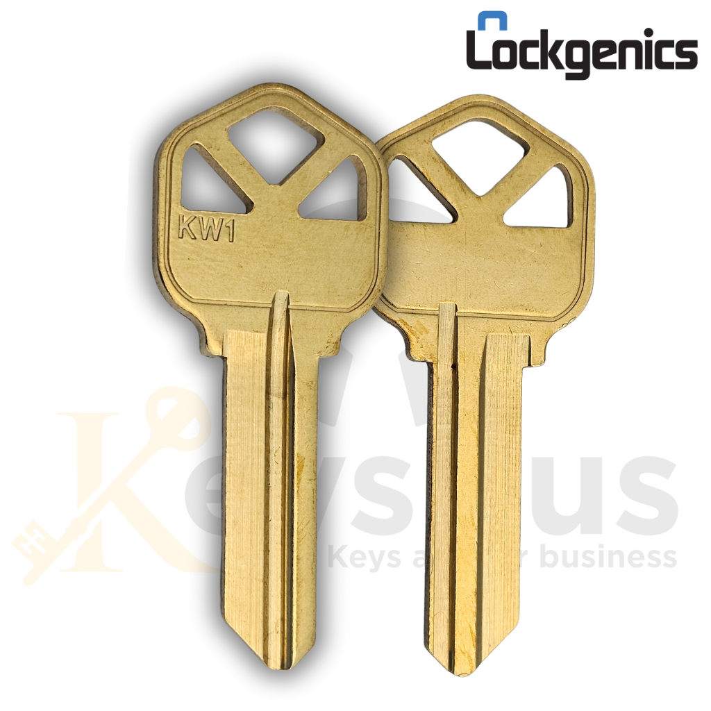 KW1-NP Lockgenics Key Blanks – 300 Pack | Premium Replacement Keys for Residential & Commercial Locks 5 Pin