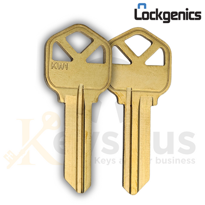 KW1-NP Lockgenics Key Blanks – 300 Pack | Premium Replacement Keys for Residential & Commercial Locks 5 Pin