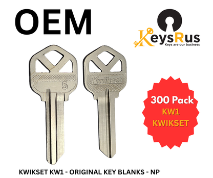 Kwikset KW1 OEM Key Blank – Original Factory Key 5 pin
