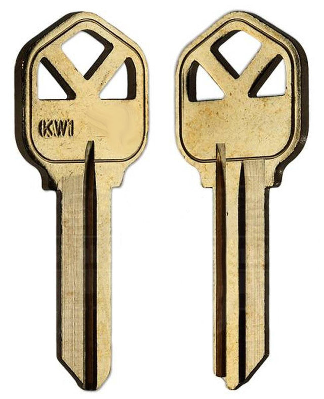 KW1-BR LockGenics Key Blanks – 50 Pack – Brass 5-Pin Key Blanks for Kwikset Residential & Commercial Locks