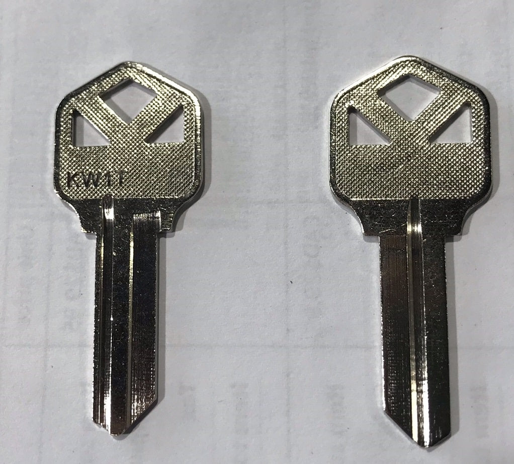KW1T Key Blanks – 50/Pack | Compatible with KW1 Locks