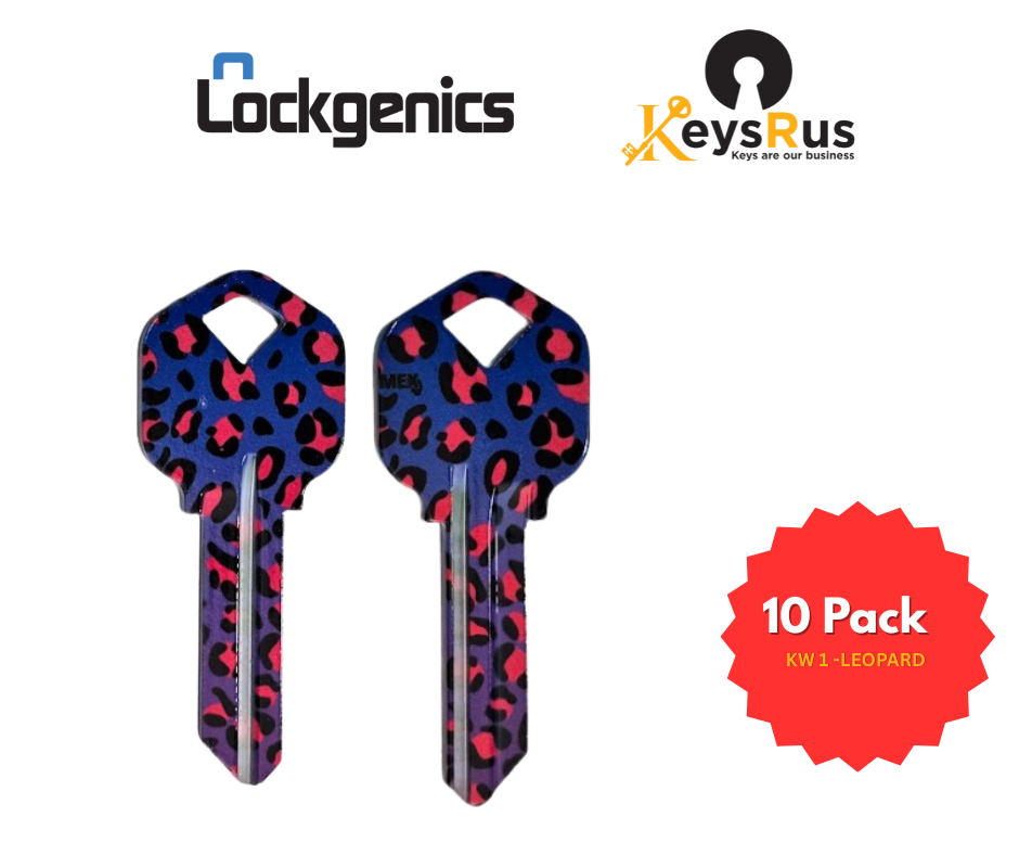 LockGenics Fancy Keys – Colour Key Blanks KW1 | Painted Premium Decorative House Keys