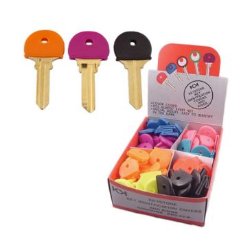 Key Identifier Caps – 200 Pack – Multi-Color Rubber Key Covers for Easy Key Identification