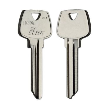 ILCO L1010N Key Blanks – 10 Pack | 6-Pin Key for Sargent & Gay Lite Locks | Nickel-Plated Brass