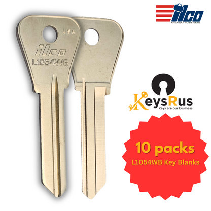 L1054WB Key Blanks – 10-Pack – Durable Replacement Keys for Secure Locks