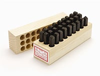 1/8" Letter Stamp Set – A–Z | High-Precision Metal Letter Stamps for Custom Marking & Engraving