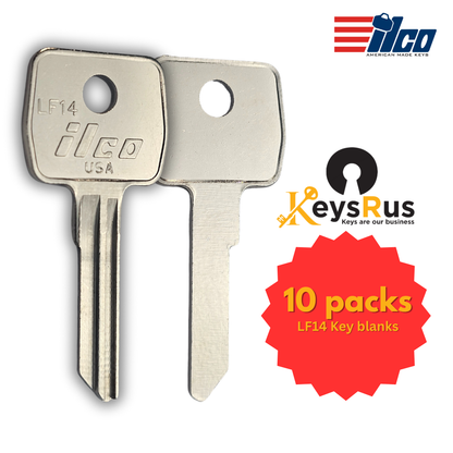 LF14 Key blanks for Residential & Commercial Keys 10/pack ILCO