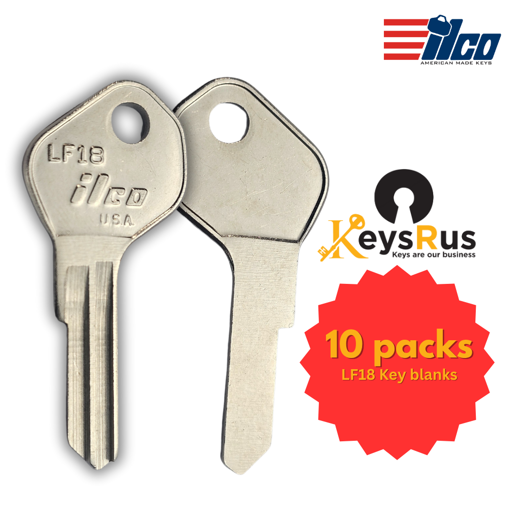 LF18 Key blanks for Residential & Commercial Keys 10/pack ILCO