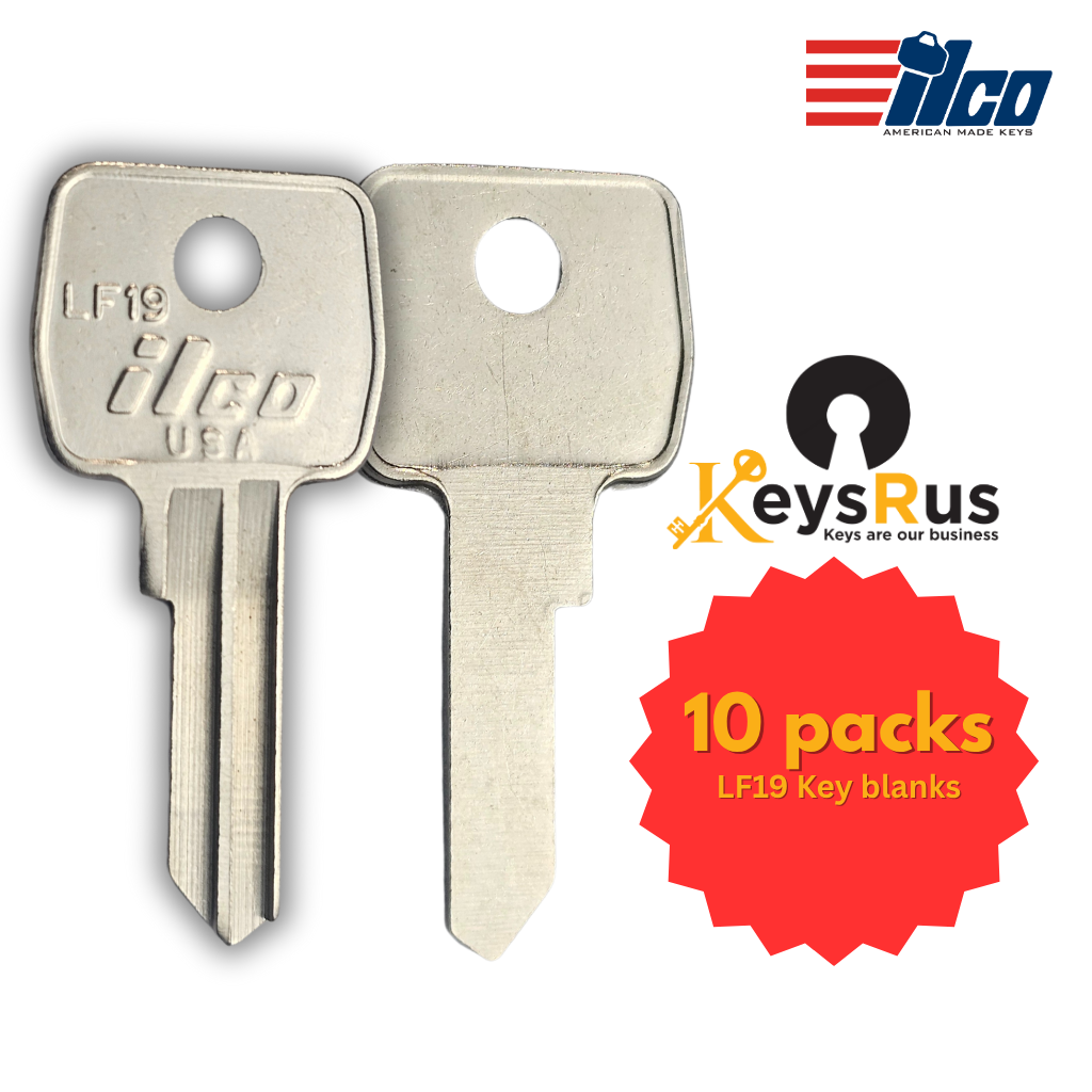 LF19 Key blanks for Residential & Commercial Keys 10/pack ILCO
