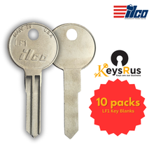 LF1 Key Blanks for Residential & Commercial Keys 10/Pack - ILCO Brand