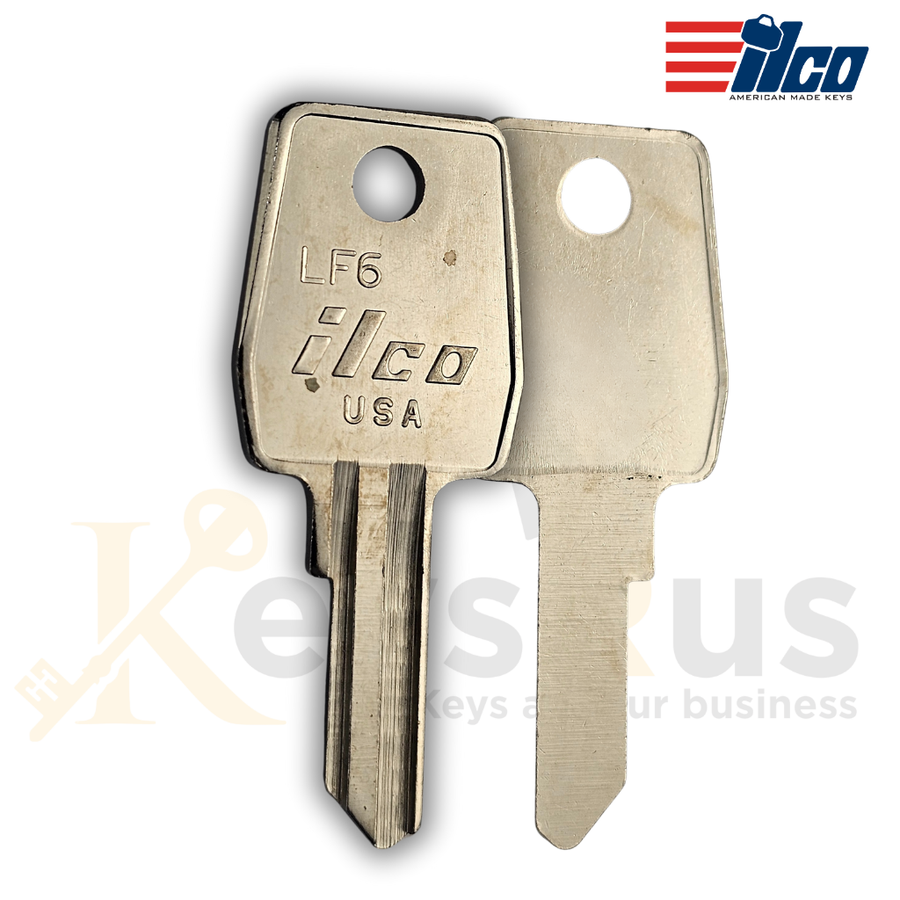 LF6 Key Blank, Lowe & Fletcher / L & F Key Blank