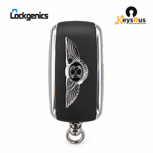 LockGenics Bentley flip remote KR55WK45032 rear with wing emblem