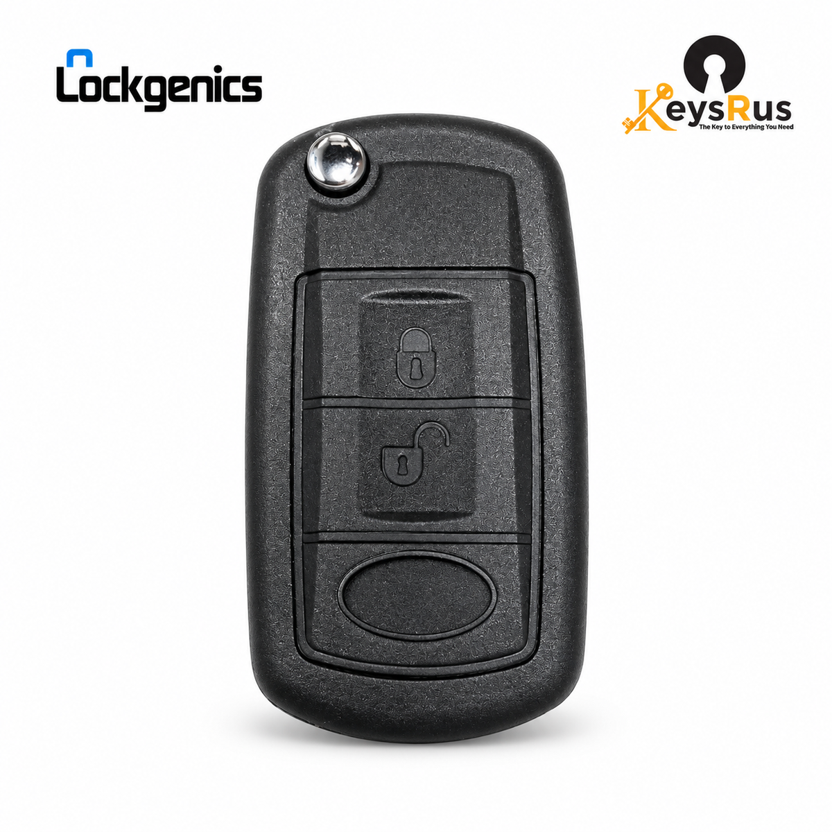 LockGenics 2005-2009 Land Rover LR3 Range Rover 3-button HU101 flip key shell closed