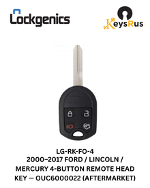 2000-2017 Ford Lincoln Mercury / 4-Button Remote Head Key / FCC ID: OUC6000022 (Aftermarket)