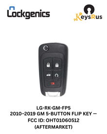 2010-2020 GM / 5-Button Flip Key / FCC ID: OHT01060512 (Aftermarket)