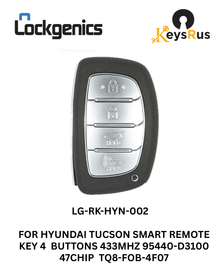 2016-2017 Hyundai Tucson / 4-Button Smart Key / PN: 95440-D3100NNA / TQ8-FOB-4F07 (Aftermarket)