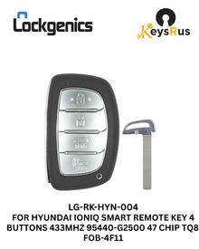 2020-2021 Hyundai Ioniq / 4-Button Smart Key / PN: 95440-G2500 / FCC ID: TQ8-FOB-4F11 (AE PE) (Aftermarket)