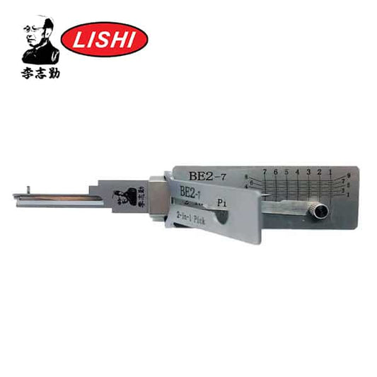 Original Lishi BE2 2-in-1 Pick & Decoder – BEST “A” Keyway | 7-Pin | Residential Tool | Anti-Glare Finish