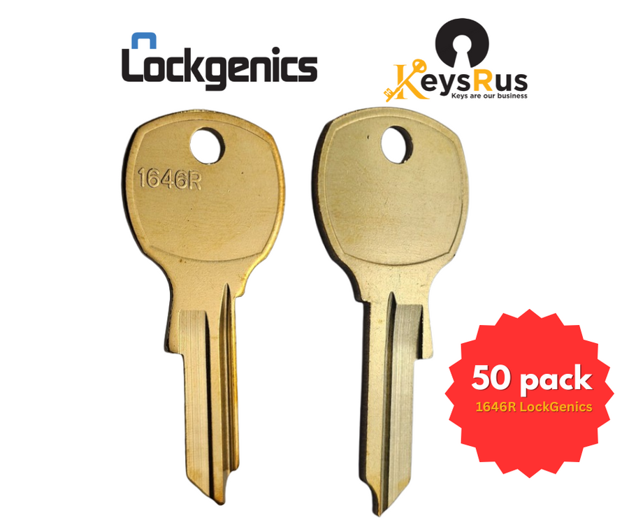 LOCKGENICS 1646R Key Blanks, 50 Pack, USPS Mailbox Key Blank for CBU, Vital, Salsbury, and More