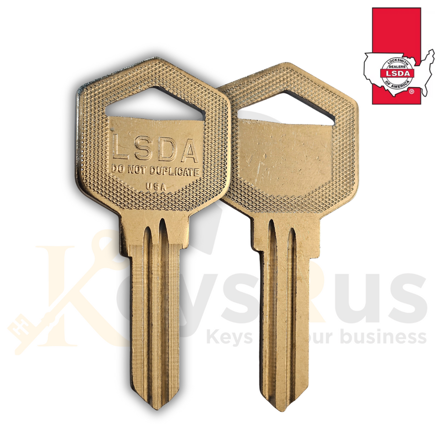 LSDA15 restricted LSA keyway 5-pin key blanks
