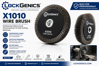LockGenics X1010 Key Machine-Key Cutting Machine Wire brush – Cleaning & Debris Removal Wheel