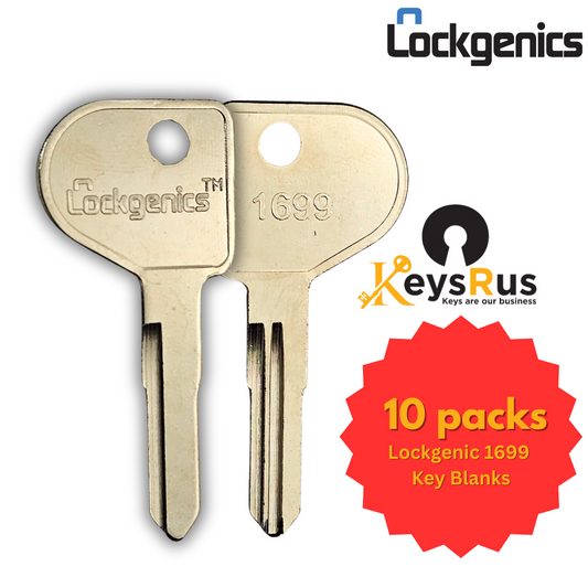 Lockgenic 1699 Key Blank 10Pack – Compatible Replacement for Ilco 1697 | Canada Post Mailbox Key Blank (New Canada Post Key)