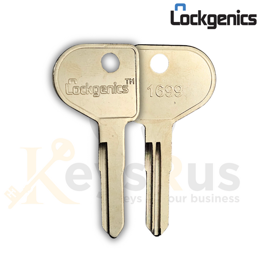 Lockgenic 1699 Key Blank 10Pack – Compatible Replacement for Ilco 1697 | Canada Post Mailbox Key Blank (New Canada Post Key)