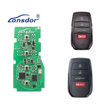 Lonsdor LT20-10-4 Smart Key PCB – 4-Button | 8A-BA Chip | Adjustable Frequency | For 2020–2024 Toyota & Lexus | FCC: HYQ14FBX Compatible