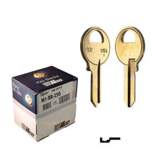 M1-BR master key blank for padlock 250 M1 Brass keys 250pack ILCO