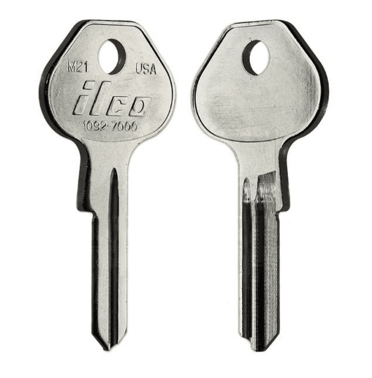 ILCO 1092-7000 (M21) Key Blanks – 10 Pack | Master Padlock Pro Series Compatible | Made in USA