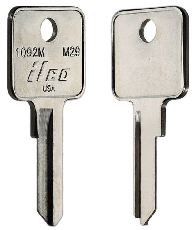 ILCO 1092M / M29 Key Blanks – 10 Pack | For Master Padlocks | Nickel-Plated Brass Key Blanks